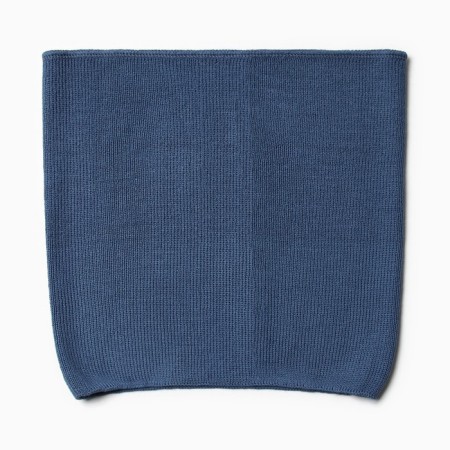 Snood for children, jeans color, size 25x26 cm-1