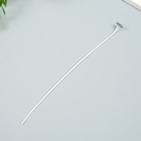 Fitter for a candle cotton, white metal 20 cm-2