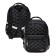 School backpack, with an ergonomic back, 39x27x16, Seventeen, universal, black