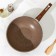 Granite Brown pan, d = 28 cm, removable handle, glass cover, anti -stick coating, brown color