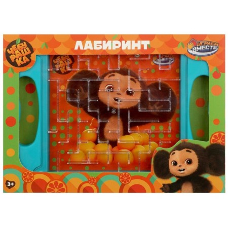 Logical game Labyrinth "Cheburashka", 20.7 × 15 × 2 cm