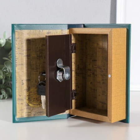 Safe wood book to the leatherette "Ural tales" 17x11x5 cm-3