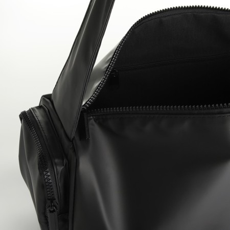 Sports bag with lateral pockets, black color-4