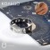 Ring "Sun and Crescent", color silver 17 size