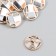 Button plastic for creativity "Geometry in the Circle" 2.3x2.3x1 cm