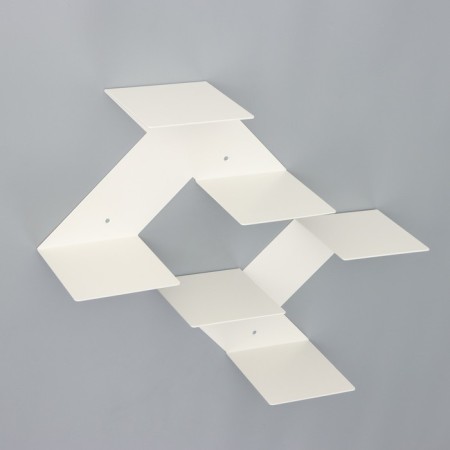 Pan-column "Italian", 2 pcs, white, metal thickness 2 mm, 39 x 16 x 25 cm-2