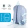 School backpack from textiles 2 of the lightning department, 4 pockets, blue color
