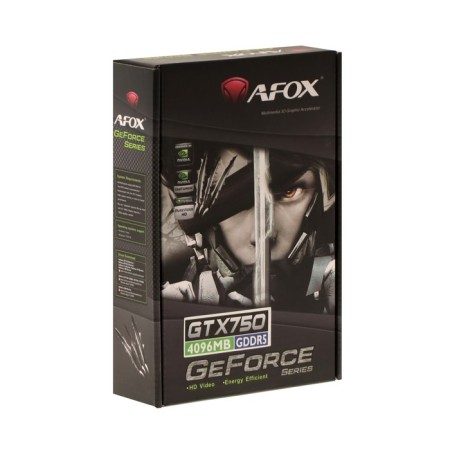 Video card Afox GTX750, 4GB, 128BIT, GDDR5, DVI, HDMI, VGA, HDCP-4