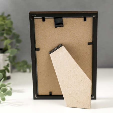 Photo frame plastic 10x15 cm 1526 Brown with gold-2