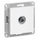 Television socket SE AtlasDesign 4DB, passing, mechanism, white, Atn000192
