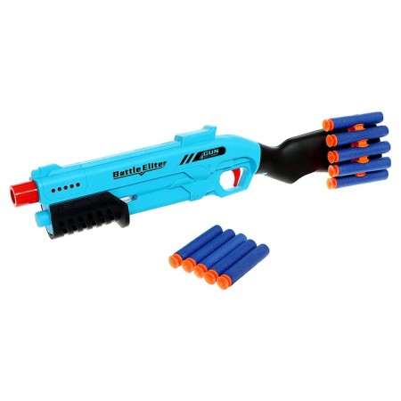 Blaster "shotgun" shoots soft bullets, color mix-10