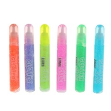 Gel with sparkles translucent, 10 ml, mix 6 colors, price apiece
