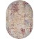Oval carpet Durkar Tokio, size 240x340 cm, Red/Blue color