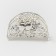 Decorative napkin "Birds", 14 × 4.5 × 8.5 cm, silver color