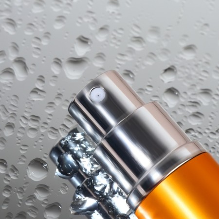 Perfume bottle, with a spray, 10 ml, golden color-6