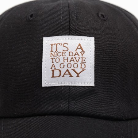 Children's cap "It’s a nice day" minku Black color, rr 52-6