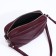 Richet Cross-Boda Bag on a zipper, external pocket, burgundy color