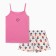 Female pajamas (T -shirt, shorts), pink/white color, size 44