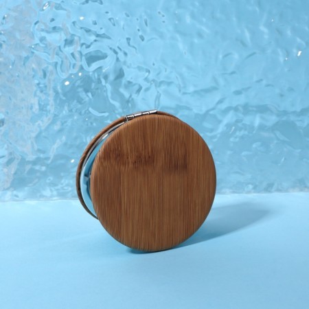 Mirror folding "bamboo", d = 7 cm, with an increase, color "dark wood"-4
