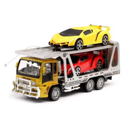 Avtobos Radio -controlled truck, with 2 machines, operates on the battery, light, mix-5