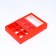 Cardboard box with a shell under 9 sweets, 13.8 x 13.8 x 3.8 cm, cellulose, scarlet
