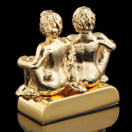 Сувенир знак зодиака «Близнецы», 5×2×5 см, с кристаллами-2