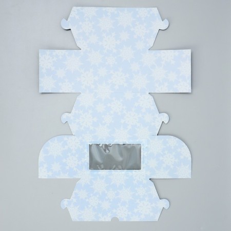 Folding box with bilateral application "Happy New Year" 16 x 10 x 10 cm, New Year-7