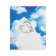 Notebook 96 sheets in a cage, Calligrata "Cats in the sky", cardboard cover, VD-LK, OFSET Block, MIX