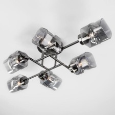 Люстра Hilari, 6x40Вт E27, цвет чёрный жемчуг