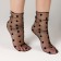 Carnival accessory, socks, black in polka dots