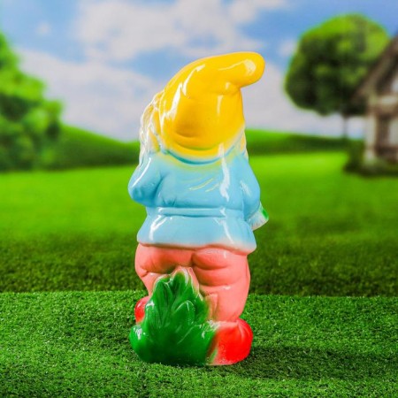 Garden figure "Dwarf with carrots" 36cm-2