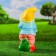 Garden figure "Dwarf with carrots" 36cm