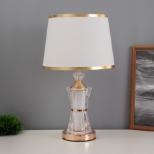 Лампа настольная "Лусия" 1х40Вт Е27 1х3Вт LED золото 25х25х45см