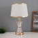 Bulbed table "Lucia" 1x40W E27 1x3W LED gold 25x25x45cm