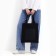 Shoper with pocket, black color, 40 x 35 cm