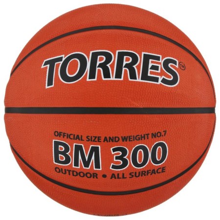 Basketball ball Torres BM300, B00017, PVC, glued, 8 panels, p. 7-4