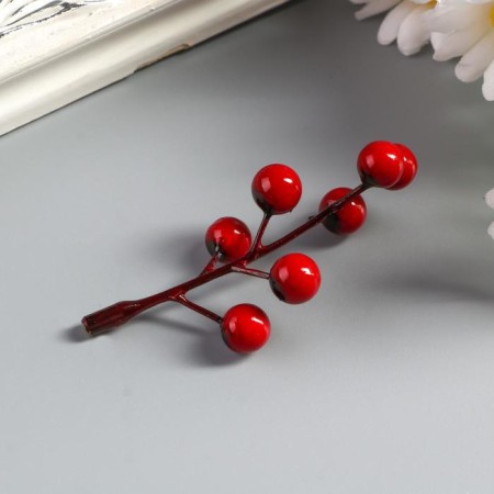 Decor for creativity "A twig with berries 7 berries" set 10 pcs 7 cm-1