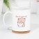 A set of mugs for two, sublimation "Together forever" kittens, 2 circles, 320 ml