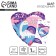 Foil ball 18 "" With DR! Dinosaurus ", heart, with a substrate