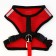 Drinking harness with a leash and reflective patch, L, Osh 35, OG 38-50, Red