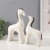 Souvenir Ceramics "Horses with a silver mane" set 2 pcs H = 19.5 cm 7x16x24.5 cm