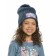 Hat for girls, size 48-50, blue color