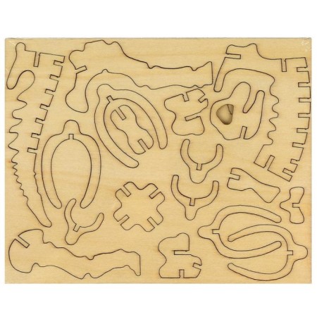 Wooden designer "Brachiosaur", 40 parts-3