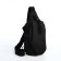 Slung bag youth from textiles, black color