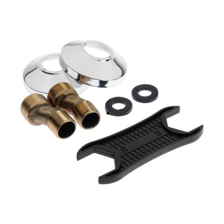 Everest bathtub B30-333, two-wound, short spout, shower, chromium-4