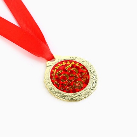 Jubilee medal “with an anniversary 55!”, D = 4 cm.-4