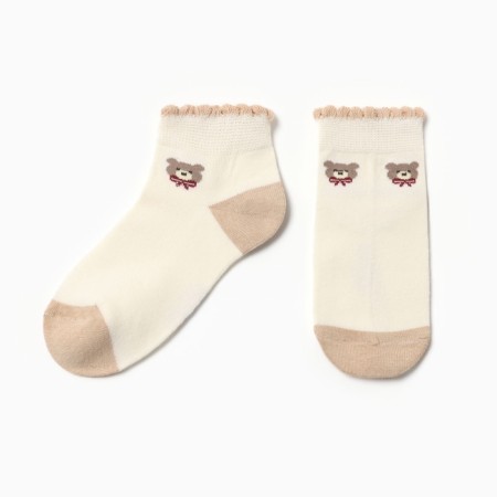 Children's socks "Bear" Minaku, cell (4-8 years)