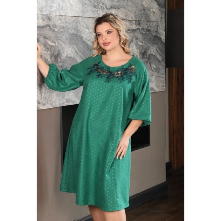 Female dress, size 50, green color-4