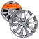 Wheel caps 13 "Tornado", Silver, Karbon, 2 pcs Airline AWCC-13-06