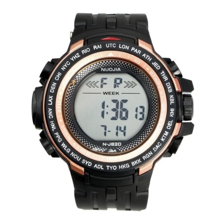 Watch of Electronic Electronic Jiang Cheng, D-5.6 cm, silicone strap 25 cm